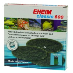 Фільтруючі прокладки з активованим вугіллям для Eheim Classic 600 (2628170)