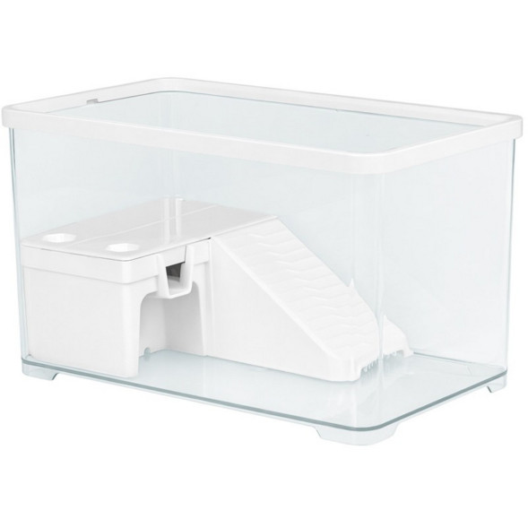 Тераріум-акваріум для черепахи Kruger Meier LagunaVerde Turtle Aquarium 30×18×18 см з островом і фільтром