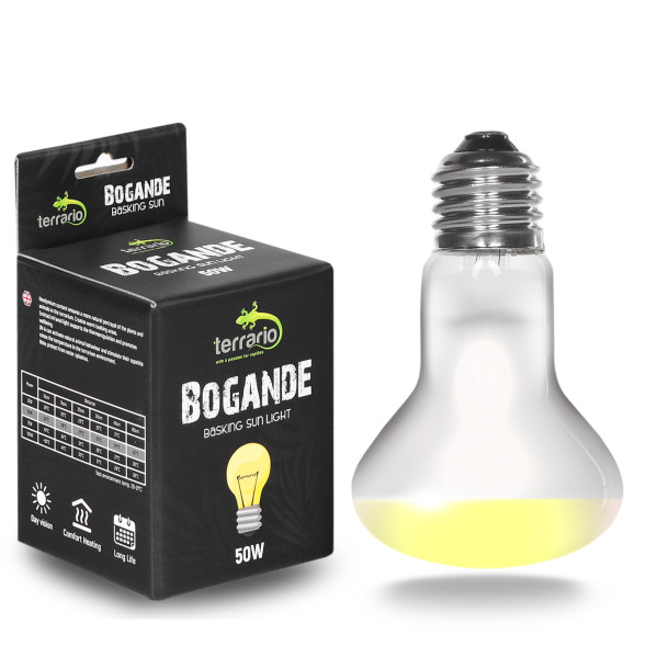 Лампа точечного нагрева Terrario Bogande Basking Sun Light 50w с UVA-лучами для рептилий и террариумов