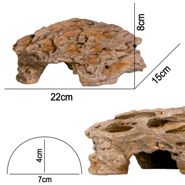 Декорація укриття Terrario Dragon Stone M 22x15x8см (23149)