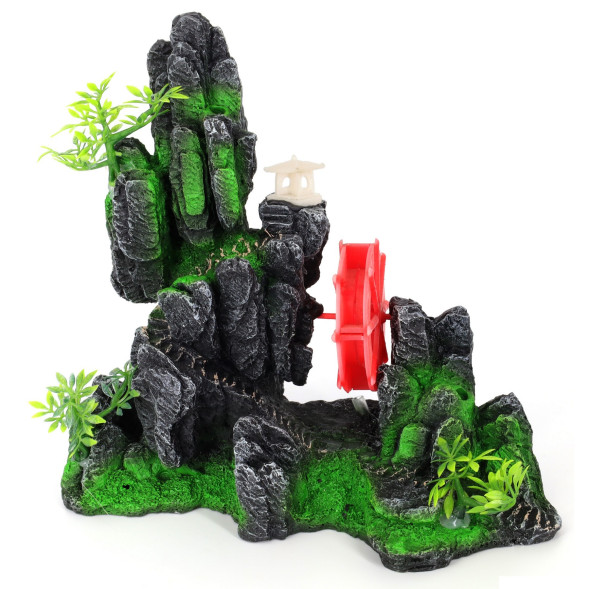 Декорація скала з млином Aqua Nova 23x9,5x22см (AN027)