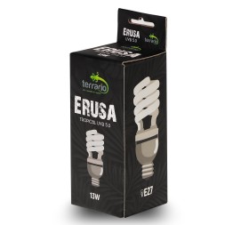 Люмінесцентна лампа Terrario Erusa Tropical UVB 5.0 13W  для тропічних рептилій та амфібій