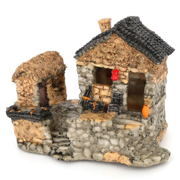 Декорація старий будинок Aqua Nova 13x10x10см (AN623)