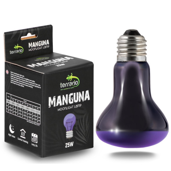 Нічна лампа з підігрівом Terrario Manguna Moonlight Lamp 25W для тераріумів без UVA