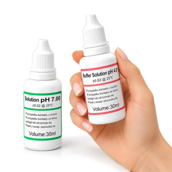Калібрувальний розчин для датчиків pH Aquario Buffer Solution Set pH 7.00 та pH 4.01 30мл.