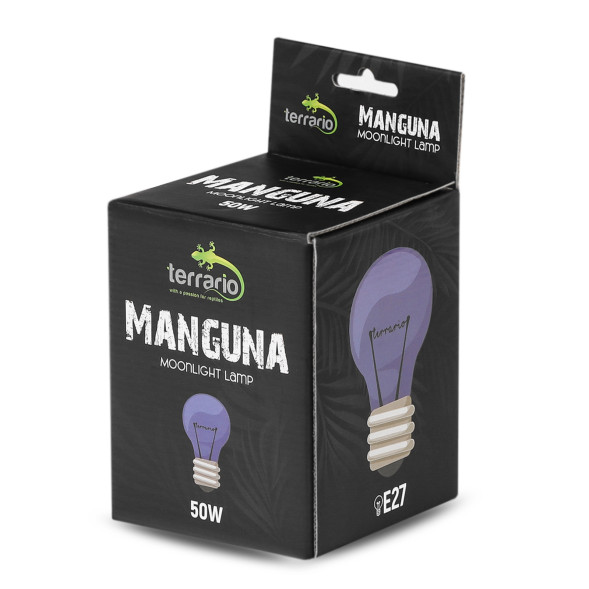 Ночная лампа с подогревом Terrario Manguna Moonlight Lamp 50W  для террариумов без UVA