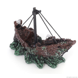 Декорація затонулий корабель Aqua Nova 12x5,5x10см (AN664)