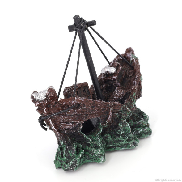 Декорація затонулий корабель Aqua Nova 12x5,5x10см (AN664)