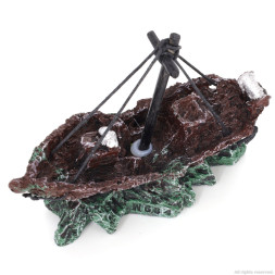 Декорація затонулий корабель Aqua Nova 12x5,5x10см (AN664)