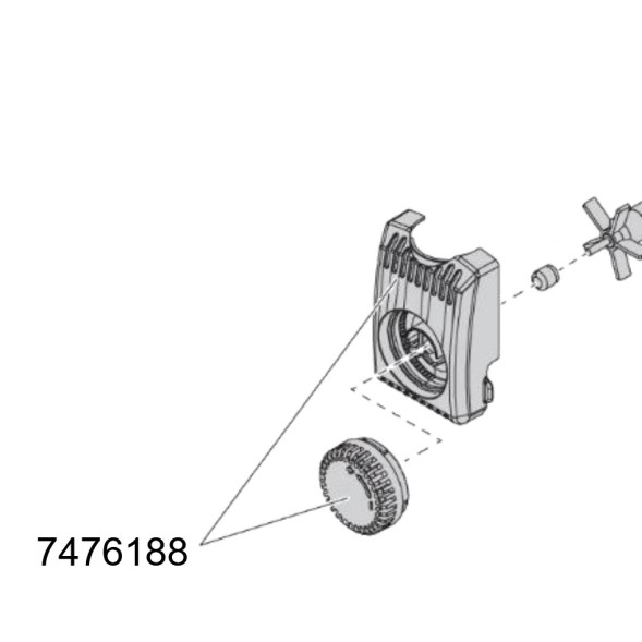 Кришка насоса для EHEIM compactON 1000 з регулятором (7476188)