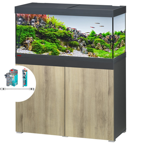 Аквариумный комплект Eheim vivaline LED 180 1x13.4W (LED) anthracite/wood с тумбой (0613045)