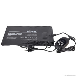 Нагрівальний мат водонепроникний з контролером Hobby Thermica Control 23 Ват IP67 30x20см (37126)
