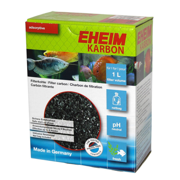 Наповнювач для абсорбуючого очищення Eheim KARBON 1л + мішок (2501401)