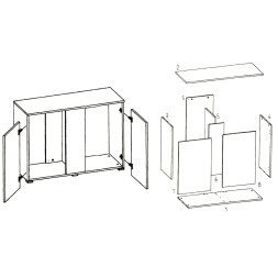 Аквариумная тумба Eheim vivaline LED 180 101x41x71см белая (0250023)