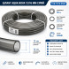 Шланг сірий Aqua Nova 12/16 50м (TUB-12/16 GRAY) для зовнішніх акваріумних фільтрів