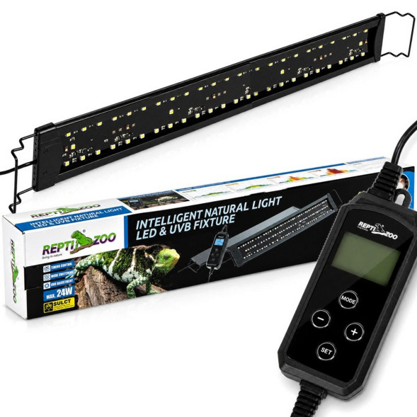 Світильник LED UVB Repti-Zoo Natural Light LED UVB 24W 83-94 см для тераріуму з контролером