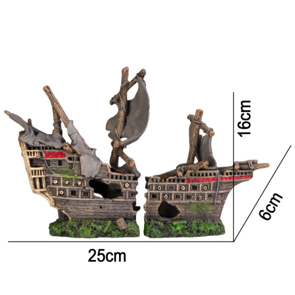 Декорація піратський корабель Kruger Meier Pirate Ship 25x6x16см (251017)