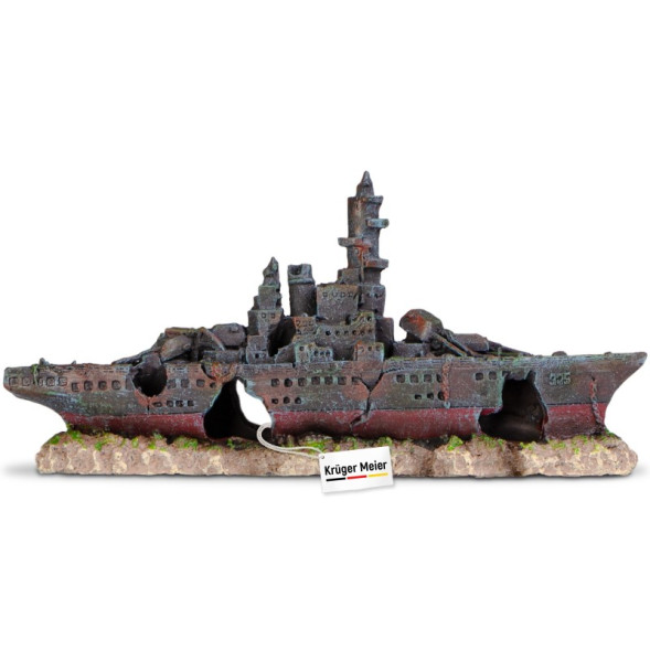 Декорація затонулий корабель Kruger Meier Battleship 23x5x11см (24411)