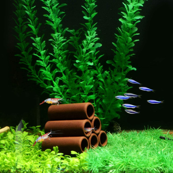 Декорация трубчатые тайники Hobby Prawn Pyramid 3-2-1 4x4,5x5см (41524)