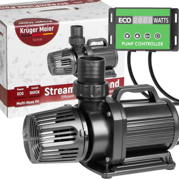 Енергоефективний насос для ставка Kruger Meier StreamPulse Pond 20000 л/год з контролером