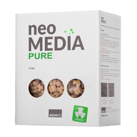 Наполнитель для биофильтрации с нейтральным pH Aquario Neo Media Pure S 1л