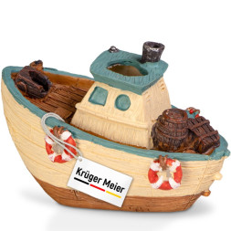 Декорация рыбацкая лодка Kruger Meier Fishing Boat 11x6.5x7.5см (1288)