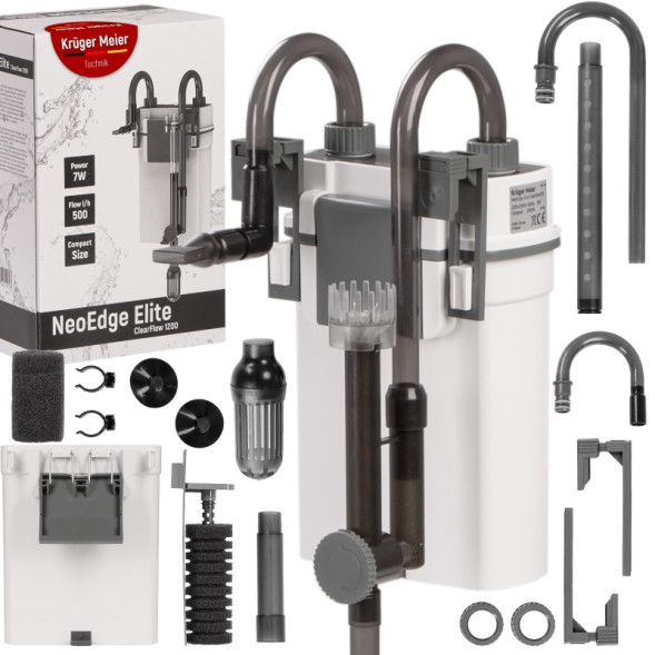 Зовнішній фільтр Kruger Meier NeoEdge Elite 1200 зі скіммером для акваріумів 60–120 л.