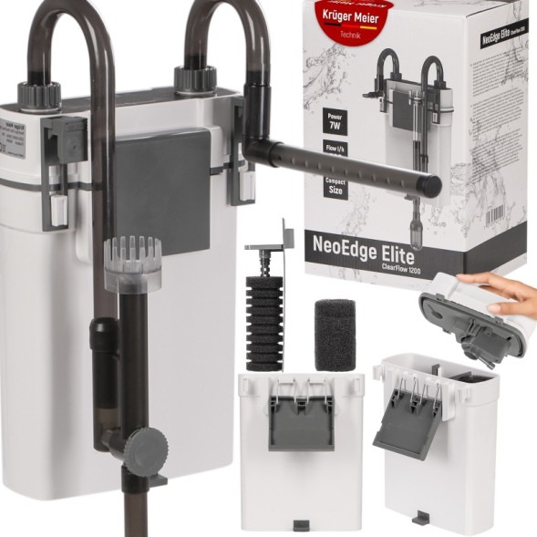 Зовнішній фільтр Kruger Meier NeoEdge Elite 1200 зі скіммером для акваріумів 60–120 л.