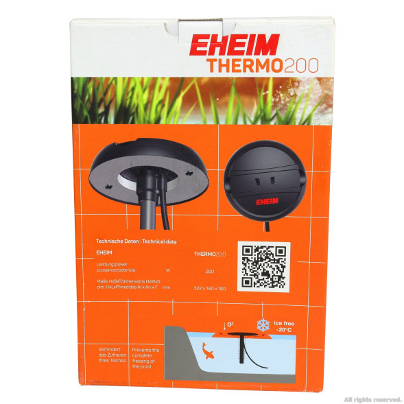 Ставковий нагрівач Eheim Thermo200 (5340010)