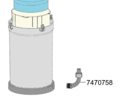 Вхідний патрубок для Eheim classic 150/250/350 (7470750/7470758)