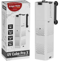 Внутренний фильтр Kruger Meier UV Cube Pro X с УФ-стерилизацией и аэрацией для аквариумов до 250 л.