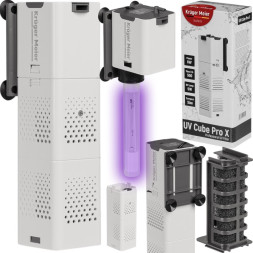 Внутренний фильтр Kruger Meier UV Cube Pro X с УФ-стерилизацией и аэрацией для аквариумов до 250 л.