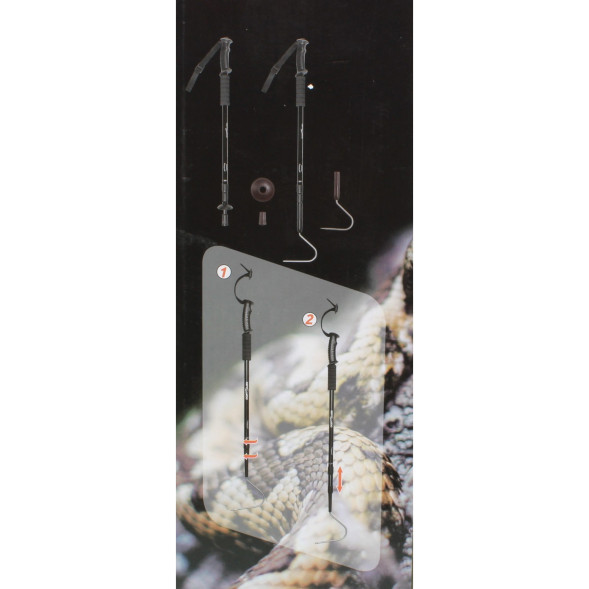 Гачок для змій телескопічний Repti-Zoo 2в1 SNH05, 77–138 см