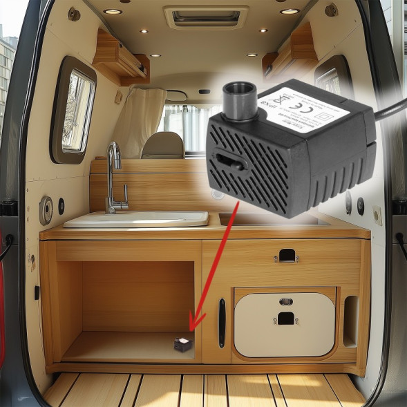 Помпа підйомна Kruger Meier HydroSpark 450 — міні насос 12V, 300 л/год