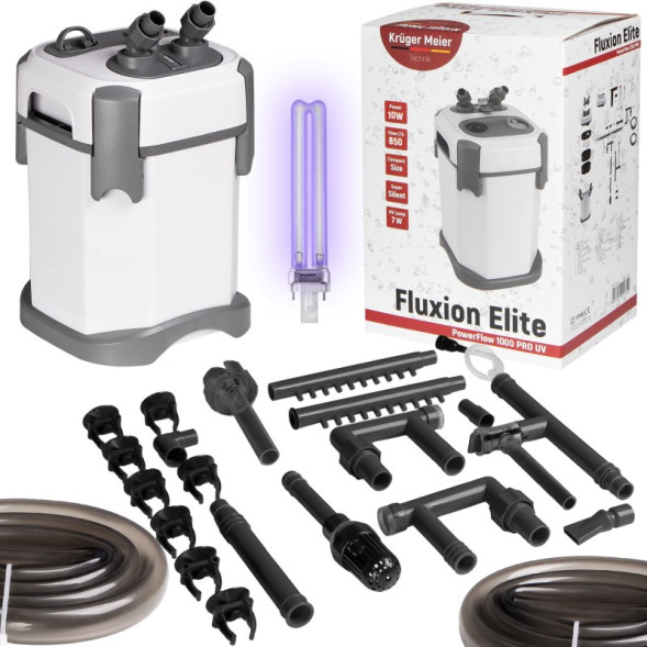 Внешний фильтр Kruger Meier Fluxion Elite 1000 UVC PRO для аквариумов 80-180 литров
