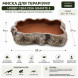 Миска для тераріуму Hobby Cera Dish Granite 4 22x17x4см (37803) поїлка та годівниця під натуральний камінь