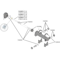 Ущільнюючі кільця для Eheim CLEARUVC 24/36/60W (5304-5306​) (7426020)