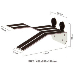 Рампа і острів для черепахи Repti-Zoo L 42x28x19см (TB05L)