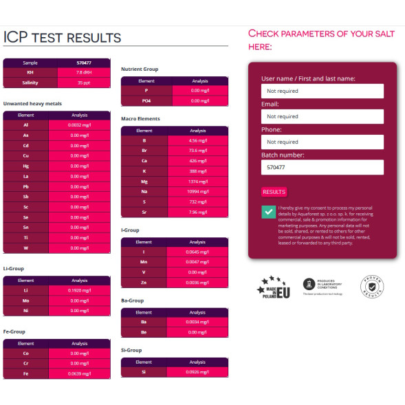 Соль для рифовых аквариумов Aquaforest Reef Salt 22кг (730150)