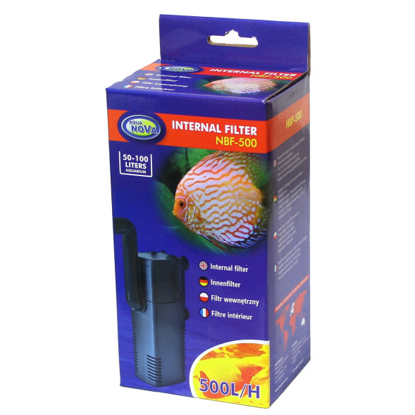 Внутрішній фільтр для акваріума Aqua Nova до 100л. 500л/год (NBF-500)