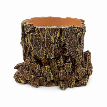 Декорація Hobby Forest Stump 14×12,5×10 см - декоративний пень, поїлка для тераріуму (40848)