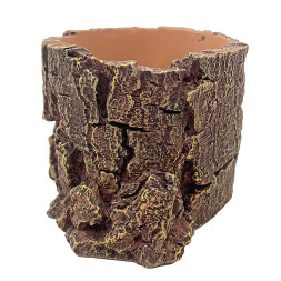 Декорація Hobby Forest Stump 14×12,5×10 см - декоративний пень, поїлка для тераріуму (40848)