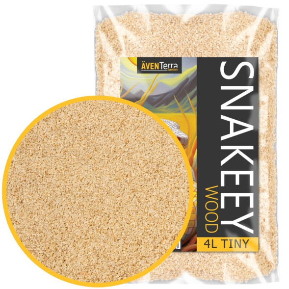 Натуральная древесная подстилка Aventerra Sweden SNAKEEY Wood Tiny 4 л для грызунов и змей