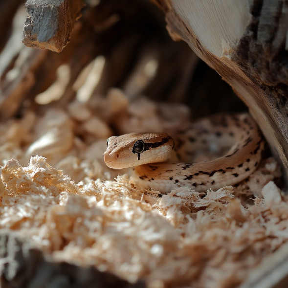 Натуральная древесная подстилка Aventerra Sweden SNAKEEY Wood Tiny 4 л для грызунов и змей