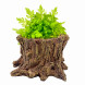 Декорація Hobby Wildwood Stump 15×14,5×9 см - декоративний пень, поїлка, горщик для тераріуму (40849)