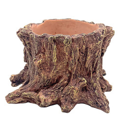 Декорація Hobby Wildwood Stump 15×14,5×9 см - декоративний пень, поїлка, горщик для тераріуму (40849)