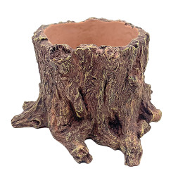 Декорація Hobby Wildwood Stump 15×14,5×9 см - декоративний пень, поїлка, горщик для тераріуму (40849)