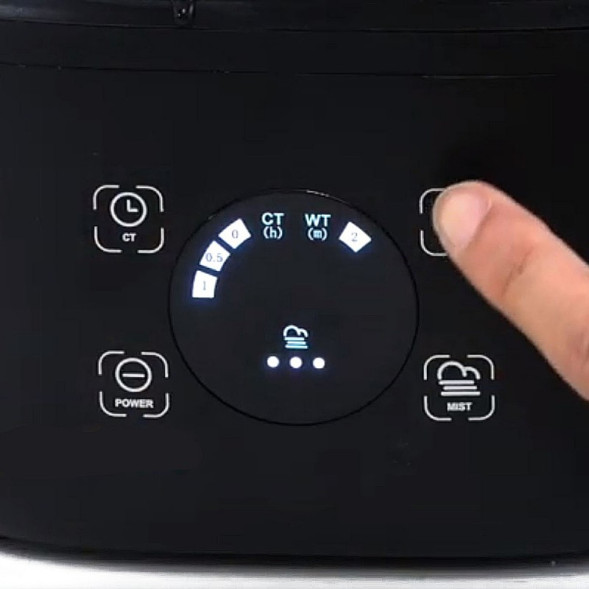 Генератор туману зовнішній Repti-Zoo LCD Fogger TF03 з сенсорним керуванням і таймером