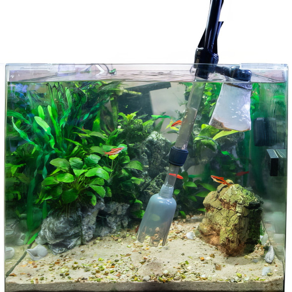 Сифон для грунту акумуляторний Hobby Perfektus Pro (10605)