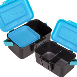 Подвійний контейнер для живого корму Terrario Live Food Box 13x9x7см